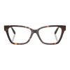 Versace Temple Logo Acetate Cat Eye Optical Glasses Women's Tortoiseshell 65970391 VE3382108-Tortoiseshell 55/15/140-h.41
