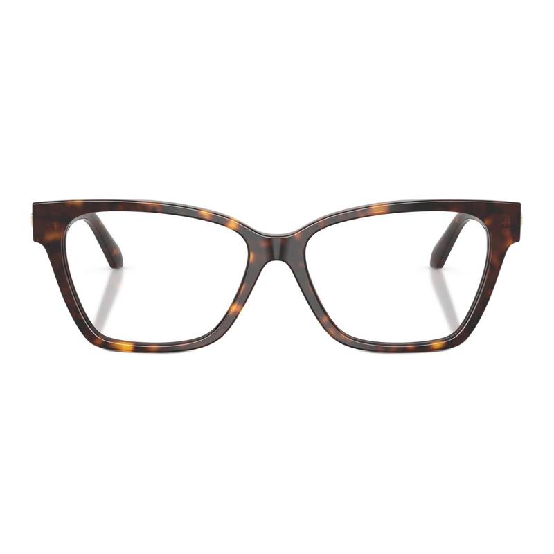 Versace Temple Logo Acetate Cat Eye Optical Glasses Women's Tortoiseshell 65970391 VE3382108-Tortoiseshell 55/15/140-h.41