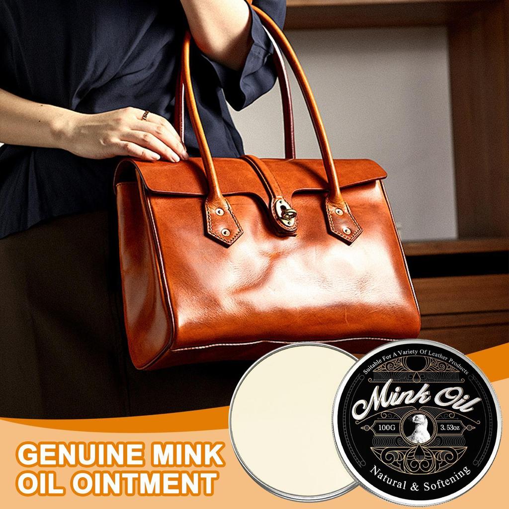 100g Mink Oil For Leather Boots Leather Care Cleaner Conditioner Soften And Restore For Boots Shoes Clothing