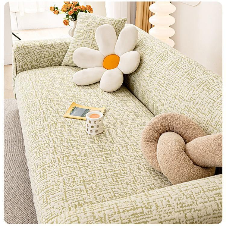 Stretchable Sofa Cover Universal Cat Scratch Proof Full Protection Cover For All Seasons Couch Protector Elastic Sofa Slipcover