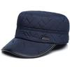 Vashion Letter Peaked Cap Flat Top Hat Outdoor Sports Thickened Ear Protection