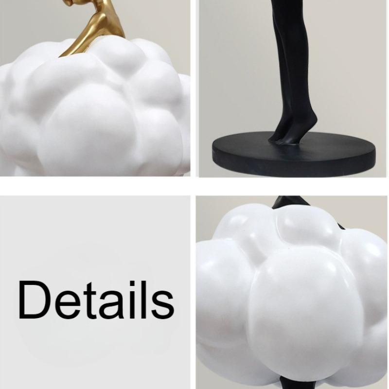 Creative Ornaments Cloud Girl Living Room Ornament Modern Interior Sculptures Aesthetic Elegant Accessories Home Decorations