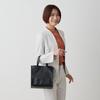 Small tote bag, lunch bag, or side bag in synthetic leather, LT Square Classic-B 1056