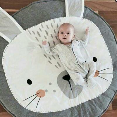 Newborn Baby Kids Kawaii Cartoon Rabbit Crawling Blanket Round Carpet Floor Mat