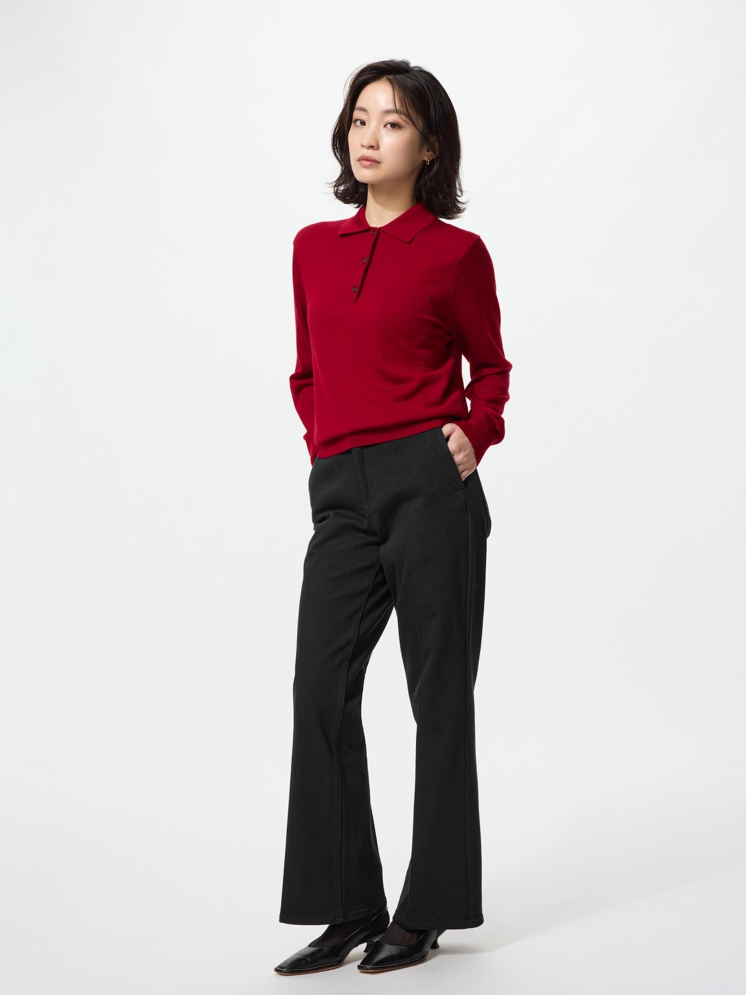 

Uniqlo Япония Узкие расклешенные брюки Джинсы Шорты 09 BLACK/M