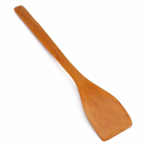 Awstroe Spatula, Practical Wooden Stick-Free Spatula for Baking, Deep Frying, and Cake Making (Light Color)