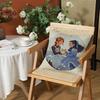 Book AAnne of Green Gable Cushion Cover Silky Short Plush Invisible Zipper Dustproof Sofa Pillow Case for Home Decor