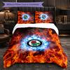 Set Biancheria da Letto Calcio Blackburn Rovers 3 Pezzi Morbido Copripiumino con Federe Set Decorazione Camera da Letto per la Casa