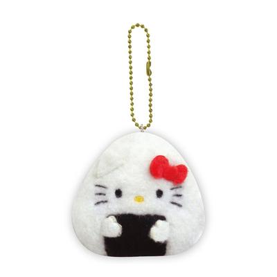 K Company Sanrio Characters Ball Chain Mascot Hello Kitty X X D3cm (Onigiri Series) SAON-BM-KT, H6.5 W7.4