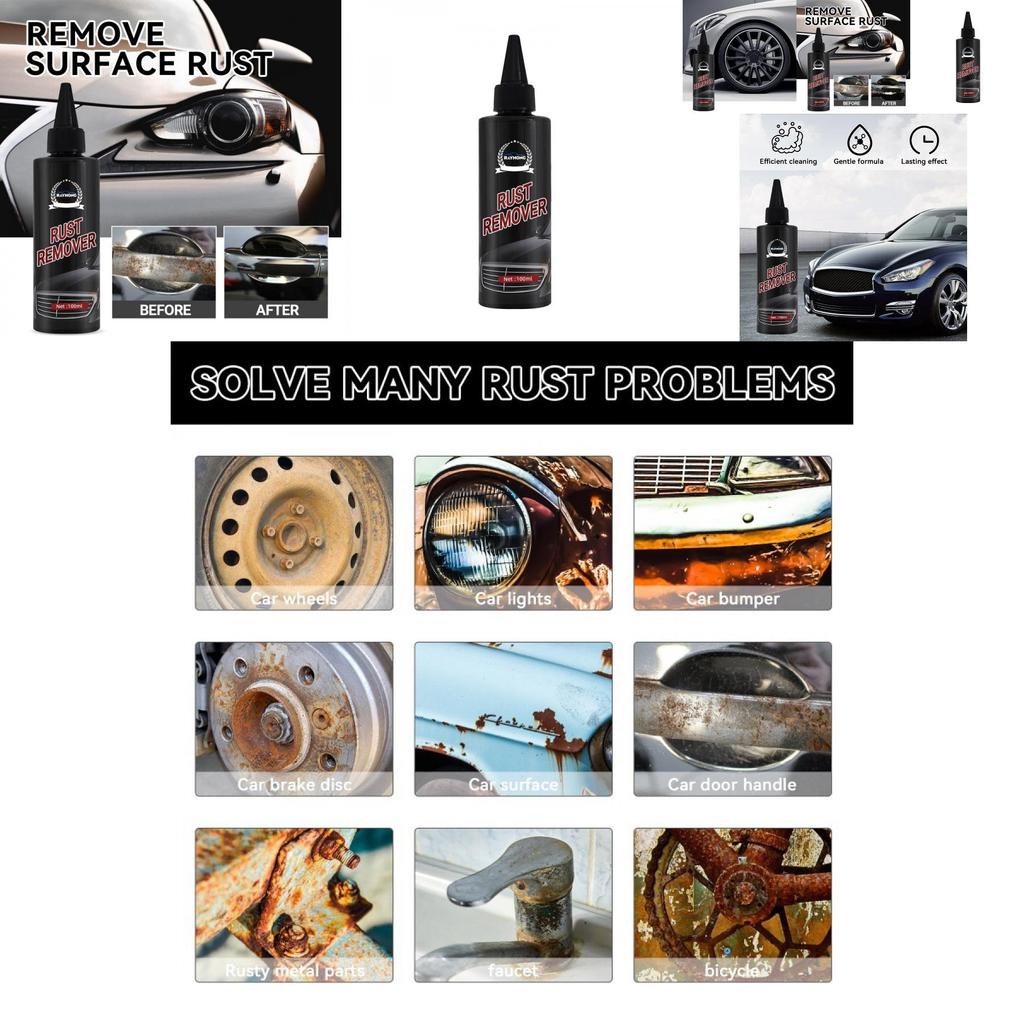 Rayhong Nettoyant antirouille polyvalent pour polissage du métal et restauration de jantes de voiture 100 ml