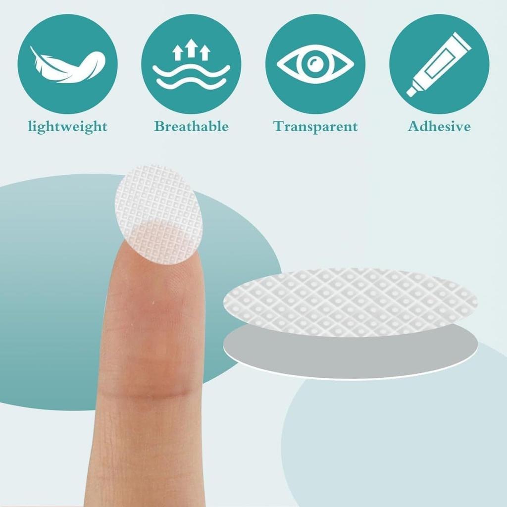 VIHAX Invisible Ear Lobe Support for Earrings | Earlobe Tapes & Stickers, Heavy Earrings Supporter Patches | Invisible Ear Lobe Patches for Stret
