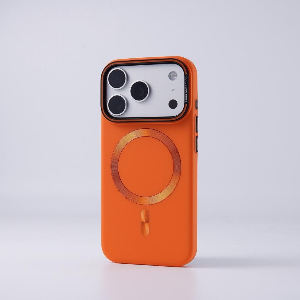 IPhone18PROMAX Solid Color Skin-sensitive Magnetic Mobile Phone Case Is Suitable for Apple 17 Ultra-thin and Simple All-inclusive 16.