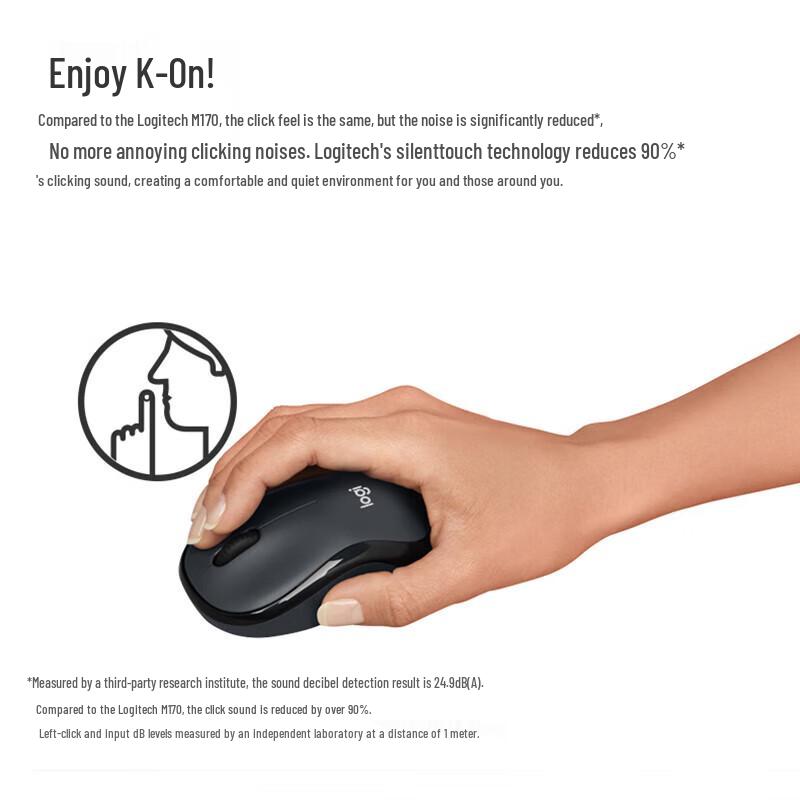 Logitech M240 Silent Dual-Mode Wireless Bluetooth Mouse