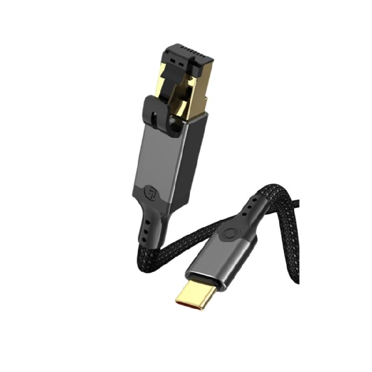 Textile Sleeve USB to RJ45 Ethernet Cable with Fast Start, Gigabit Internet Access for Students and Travel Workspaces