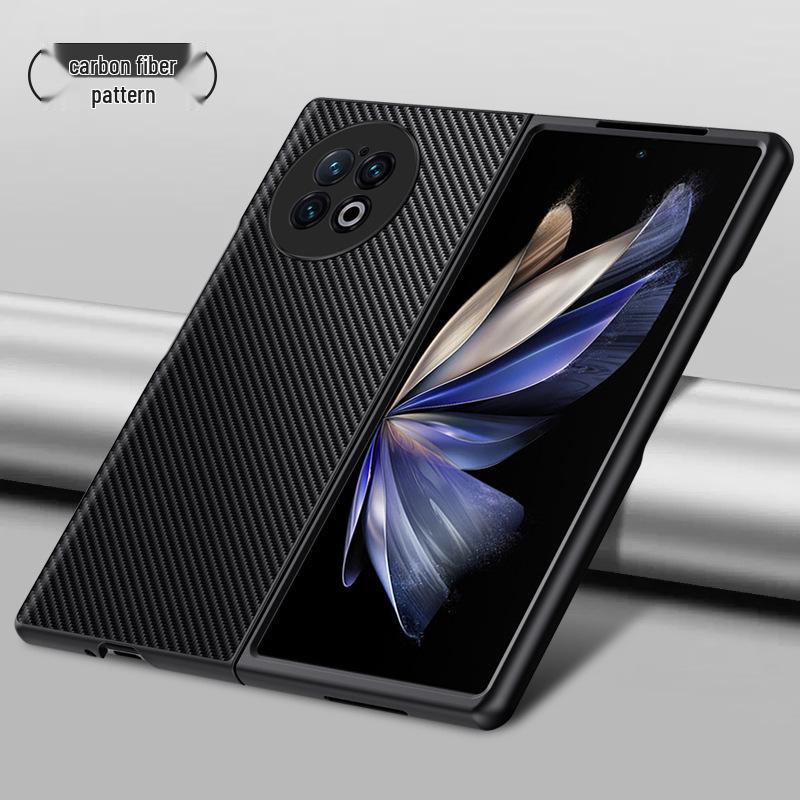 Vivo X Fold5 Luxury Leather Business Protective Case – Anti-fall, Plain Leather Grain Design