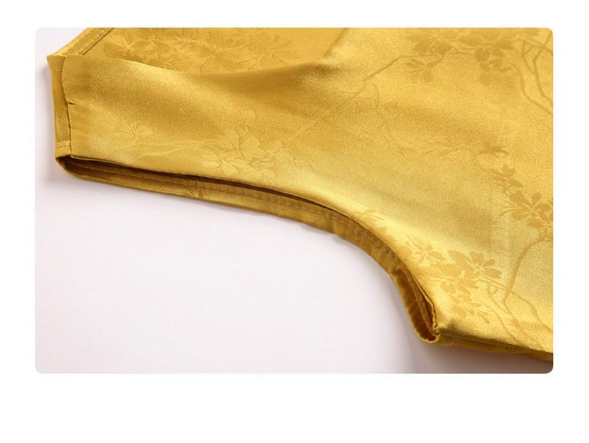 Women's Jacquard Satin Camisole - Spring 2025 Collection: Elegant, Age-Defying, Sleeveless Top