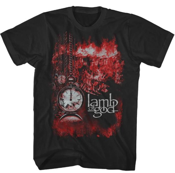 Lamb of God Album Cover T Shirt – Men’s Rock & Roll Music Classic Band Tee Black L