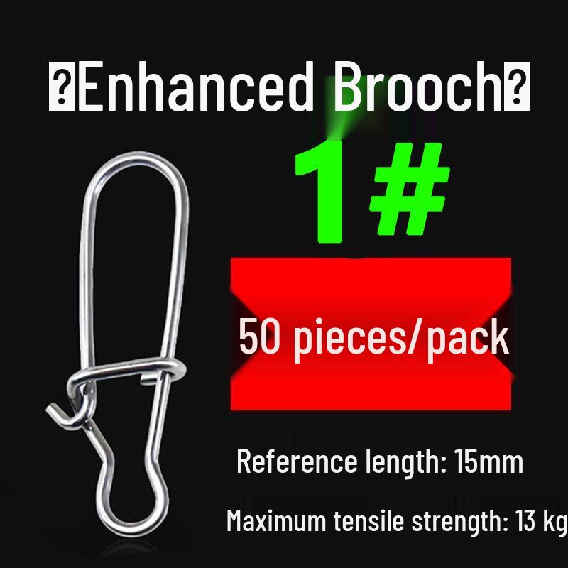 50-Pack Stainless Steel Fishing Gourd Pins: Enhance Fast Sea Fishing with Essential Small Accessories 50 pcs/pack - Enhanced Pins