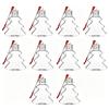 50ml Capacity Christmas Tree Ornaments Fillable Clear Plastic Ornaments  Xmas Decor