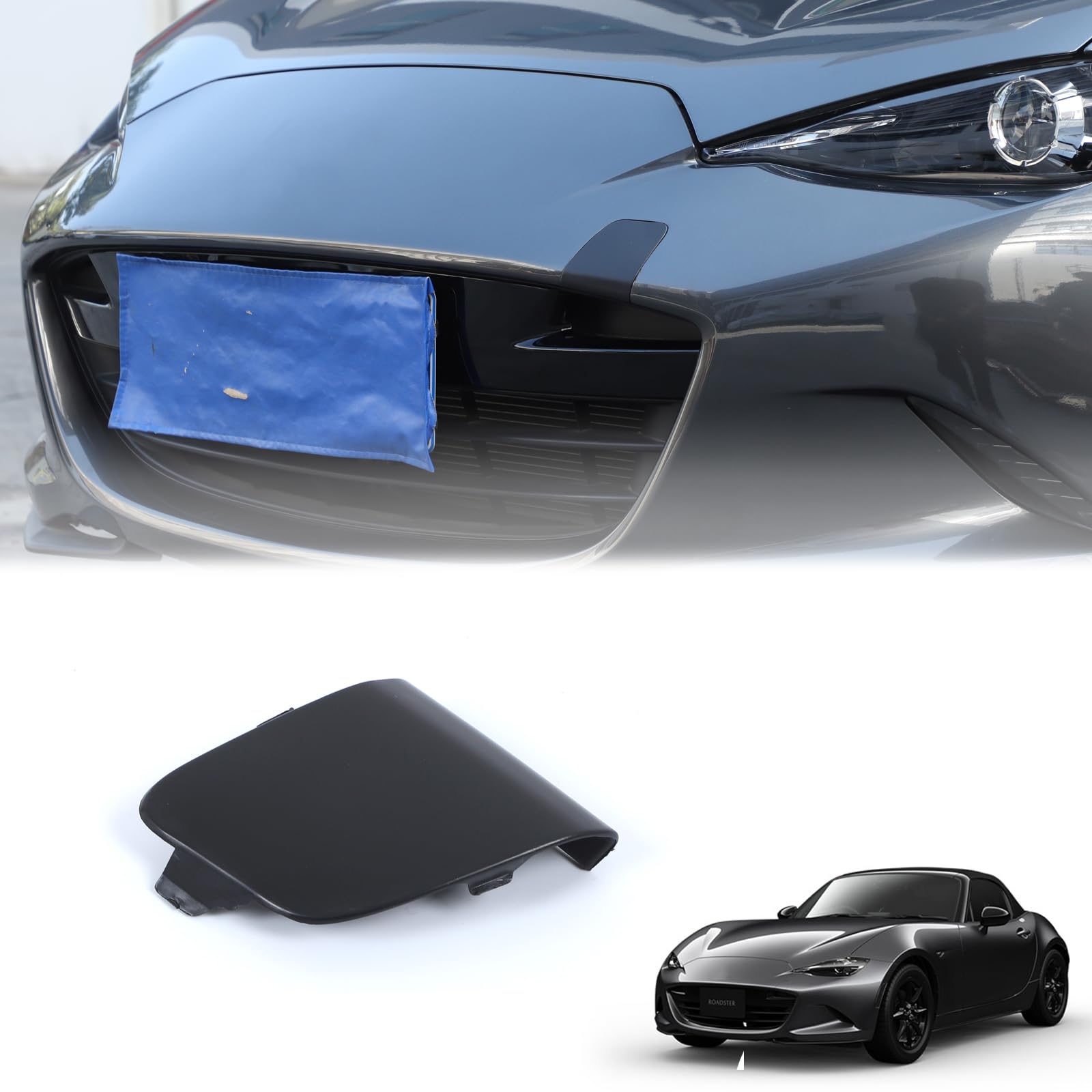 

Hcilloend Trailer Trailer Frame Front Trailer Cover Replacement for New Mazda Roadster ND ABS Exterior Custom Car Supplies Cover, Cover, Series,