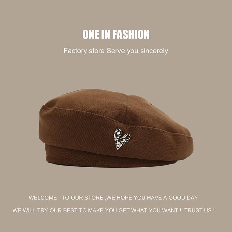 Women's Retro Japanese Cartoon Bear Wool Beret Hat