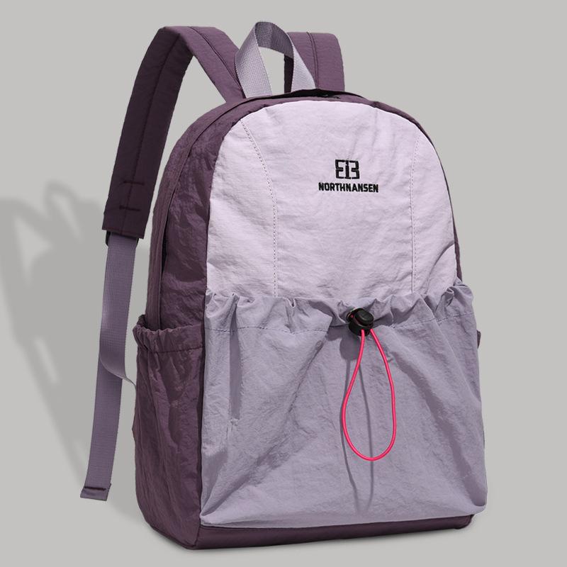 Schoolbag New Versatile Waterproof Lightweight Backpack Women's Sports Outdoor Leisure Large Capacity Middle and High School Student School Bag