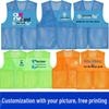 Custom Breathable Mesh Vest with Logo for Volunteer and Promotional Activities