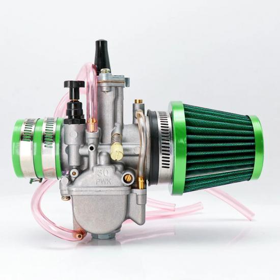 Alconstar- 21 24 26 28 30 32 34mm Keihin PWK Carburetor with Air Filter 2/4T Carb Fit Motorcycle Motocross Dit Pit Bike Moped CB