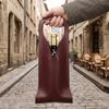 Waterproof Wine Tote Sturdy Handle Champagne Carrier Reusable Leather Wine Carrier  Wine Tasting