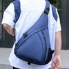 Casual Fashion New Breast Bag Simple Solid Color Large Capacity Cycling Backpack Outdoor Work Commuting Travel Messenger Men's Bag