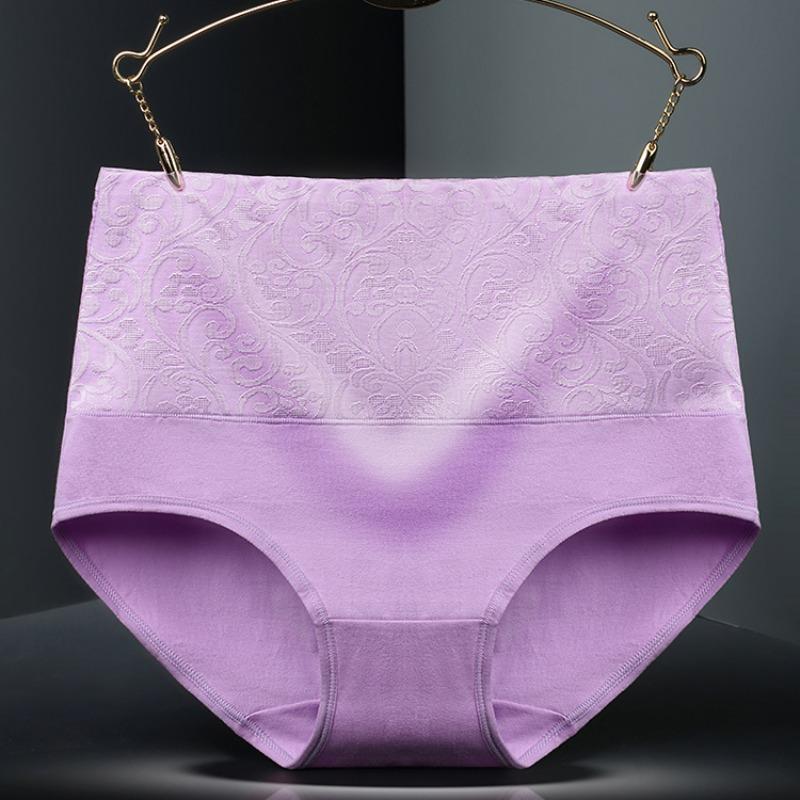 Morning Beauty High Waist Panties, Women's Panties Cotton, Pure Cotton Women's Panties Large Size Belly Panties