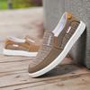 Canvas Shoes Men Breathable Board Shoes for Men One Foot for Work Middle-aged and Elderly Dad Casual Oversized Shoes