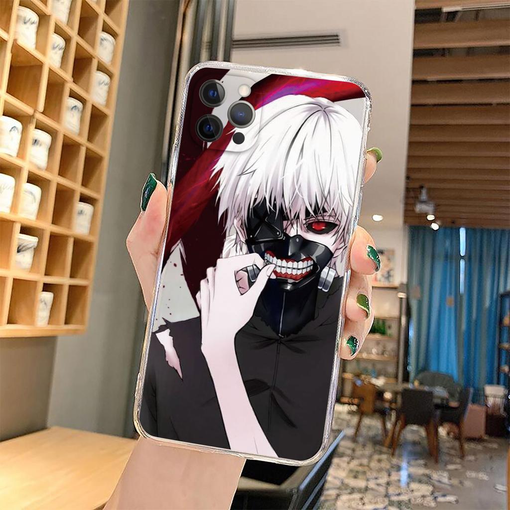 Soft Clear TPU Phone Case for IPhone 13 XR X XS 12 11 Pro Max 7 8  Plus SE2 Japanese Anime Tokyo Ghoul Japan Suave Cover Coque