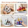 Multi-function 360 Rotating Seasoning Storage Rack Shelf Rotating Spice Rack Non-slip Waterproof Kitchen Organizer Accessories