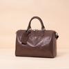 Genuine Leather Crossbody Bag Women Casual Simple Top Layer Crystal Vegetable Tanned High-end Feel Hand-held Boston Bag