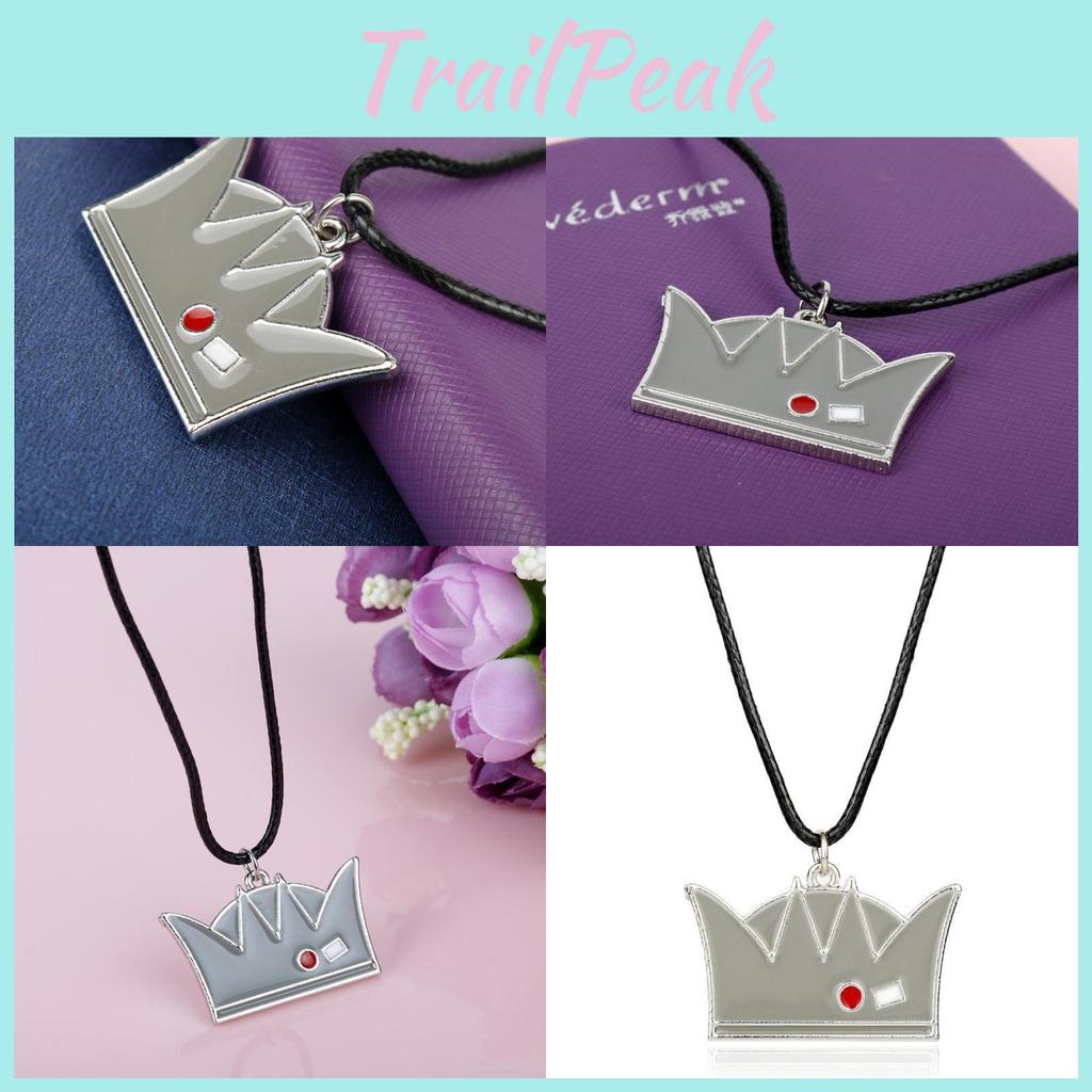 Riverdale Alloy Drop Oil Crown Necklace With Snake Chain For Unisex Wear