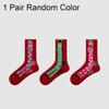 New Soft Year Horse Socks High-elastic Year 2026 Red Socks Mid-calf Embroidered Zodiac Socks Zodiac Year