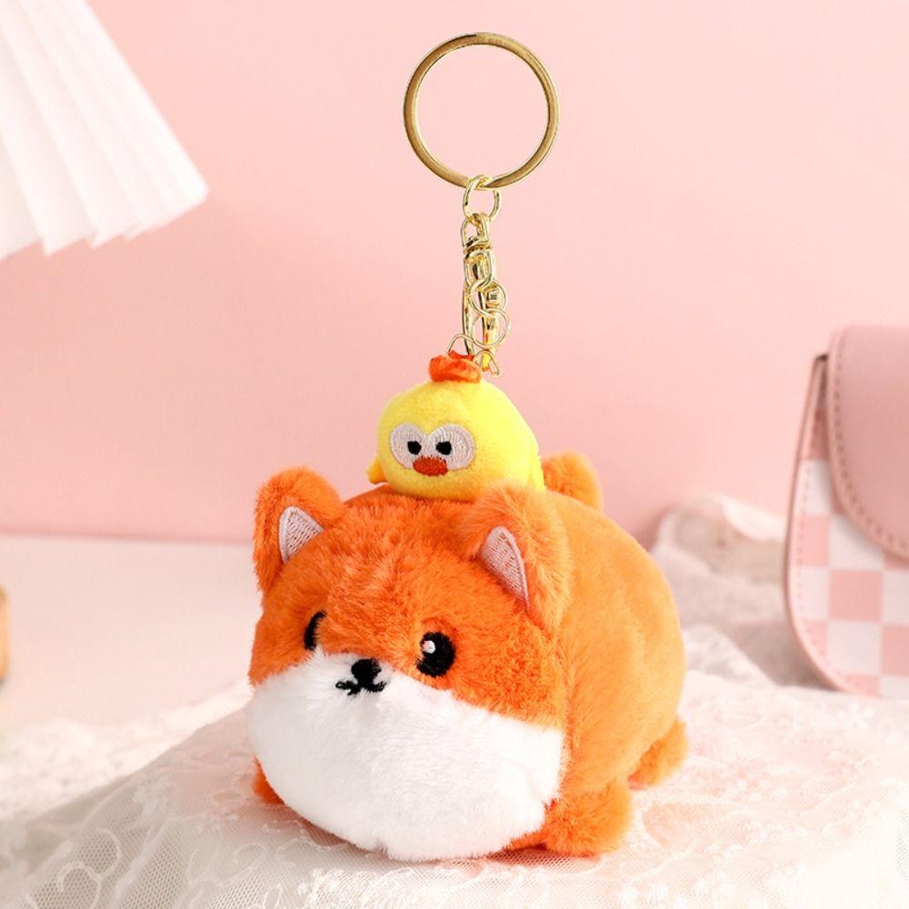 

Кавайный брелок в виде летающей собаки, телескопический брелок-пудель на вытягивающейся нити, растягивающаяся подвеска-свинка, унисекс orange-dog