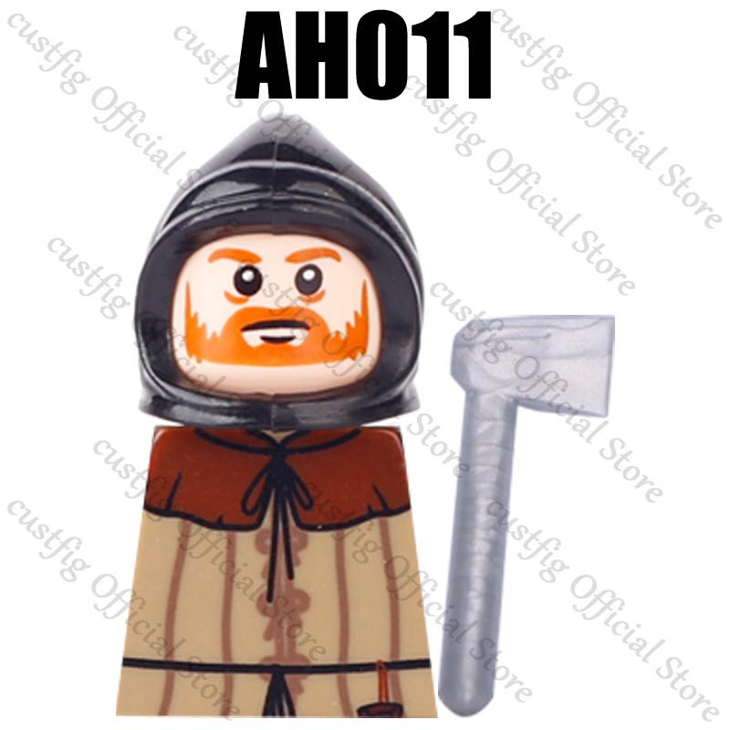 Mittelalterliche Militärsoldaten Figuren Bausteine Löwenherz Deutscher Ritter Waffe Infanterie Schild Helm Burg Hexe Steine Spielzeug