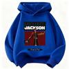 Kinderkleding Warme Kinder Hoodie Herfst/Winter 2026 Michael Jackson Print Unisex Hoodie Sweatshirt Retro Popicoon Grafisch Topje