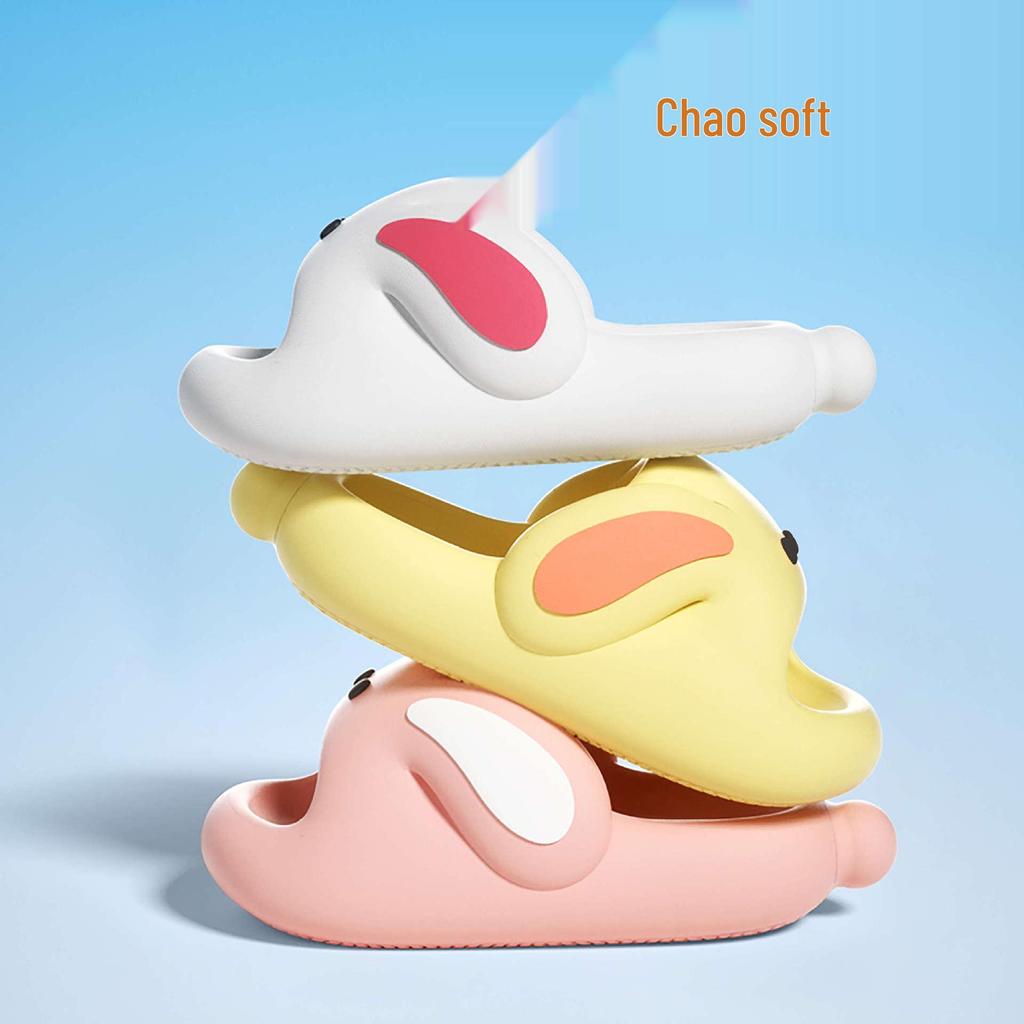 EVA Non-Slip Cartoon Slippers for Little Girls - Soft Sole, Cute Indoor Summer Sandals, Parent-Child Matching