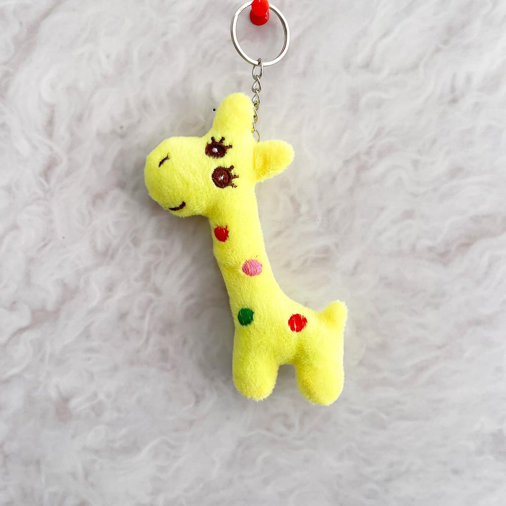 Plush Deer Keychain With Soft Polyester Fur For Gift And Decor