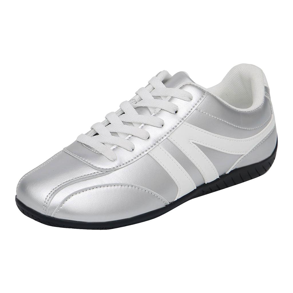 Women'S Street Cleats 2-Sxk Friends Sneaker Women'S Flat Leather Lace Up Casual Shoes Stylish Running Shoes With Shoes For Woman