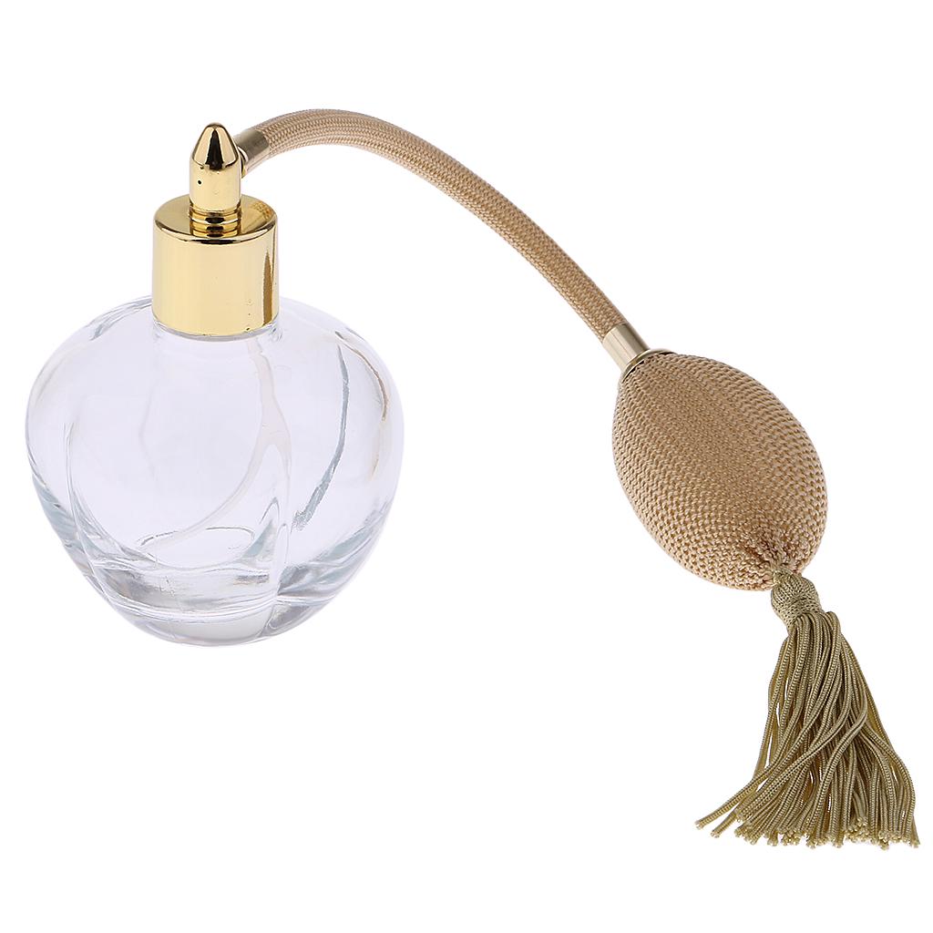 Przezroczysta Kryształowa Elegancka Szklana Pusta Wielokrotnego Użycia Butelka na Perfumy z Atomizerem 100ML Idealny Prezent do Wystroju Domu i Biura