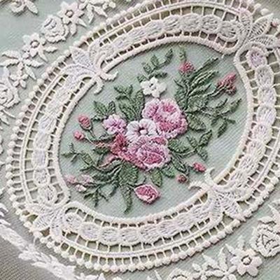Embroidered Coaster 31*42cm Coffee Doilies Cup Coasters Handmade