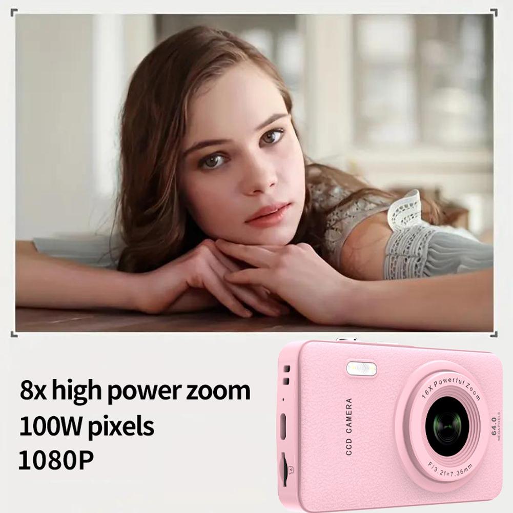 Mini Digital Photo Camera 2.8Inch HD Screen Kids Mini Photo Camera 32GB SD Card TYPE-C Charging Birthday Gifts for Children