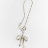 August Harmony Bow Slim Chain Bracelet / 2color