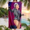 Large Beach Towel Quick Dry Absorbent Towel For Beach IndoorP!nk Singer
