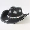 Best-selling Western cowboy hats for men and women, fashionable sunshade straw hats, classic outdoor Western cowboy hats