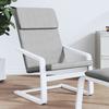 Vidaxl Recliner, Light Gray, Upholstered In Fabric
